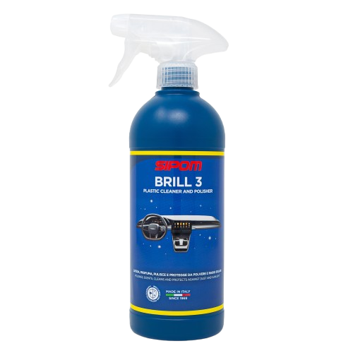 SIPOM BRILL 3 – Kunststoffpflege für Armaturenbrett & Innenraum – 500 ml