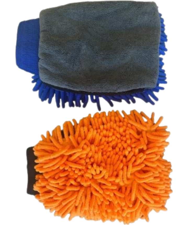 Doppelseitiger Mikrofaser-Waschhandschuh