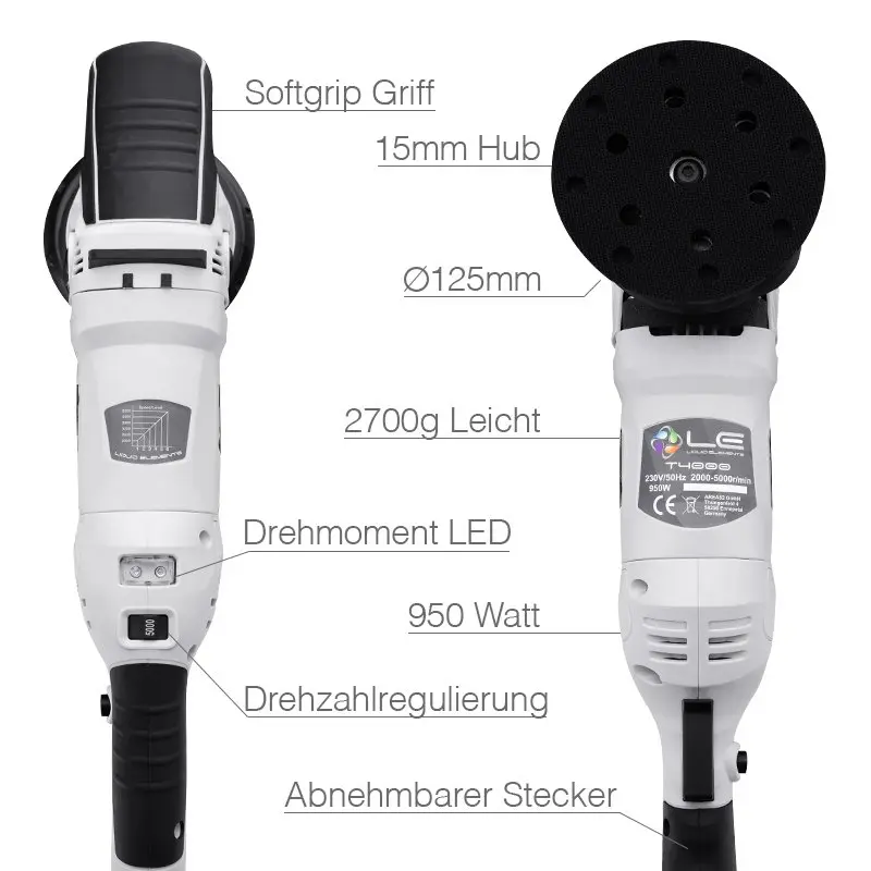 Exzenter Poliermaschine "T4200" - 15Mm Hub